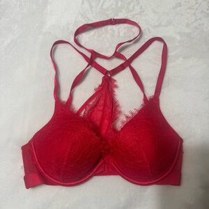 Victoria's Secret Strappy Red Lace Bra